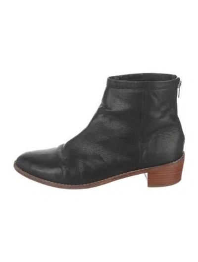 Pre-owned Loeffler Randall Leather Boots In Black