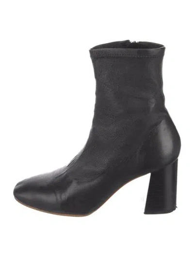 Pre-owned Loeffler Randall Leather Boots In Black