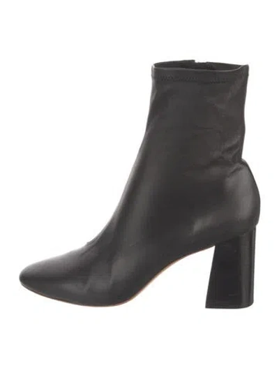 Pre-owned Loeffler Randall Leather Boots In Black