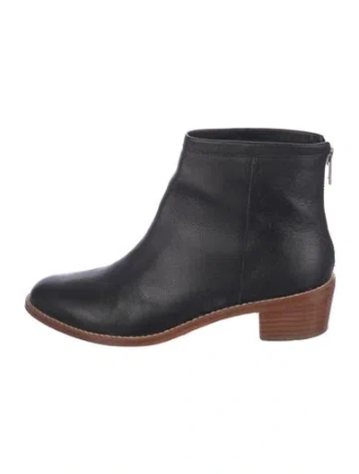 Pre-owned Loeffler Randall Leather Boots In Black