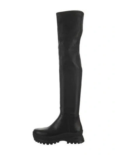Pre-owned Loeffler Randall Leather Boots In Black