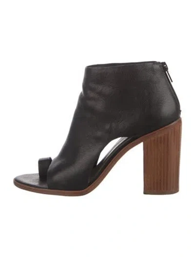Pre-owned Loeffler Randall Leather Boots In Black