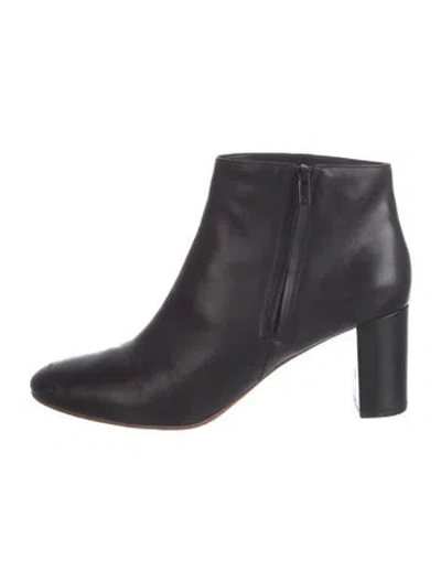 Pre-owned Loeffler Randall Leather Boots In Black
