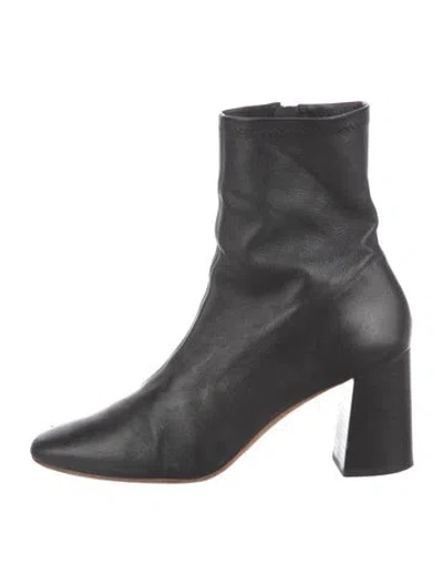 Pre-owned Loeffler Randall Leather Boots In Black