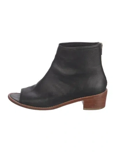 Pre-owned Loeffler Randall Leather Boots In Black