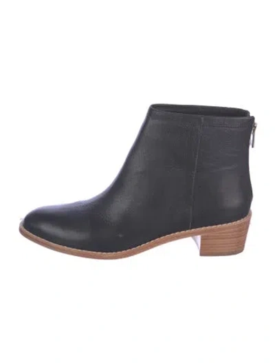 Pre-owned Loeffler Randall Leather Boots In Black