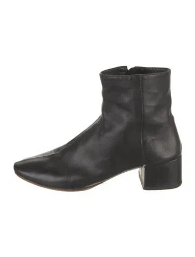 Pre-owned Loeffler Randall Leather Boots In Black