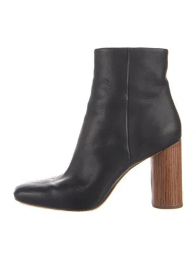 Pre-owned Loeffler Randall Leather Boots In Black