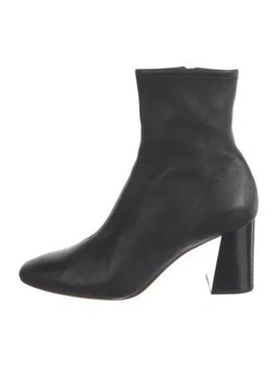 Pre-owned Loeffler Randall Leather Boots In Black