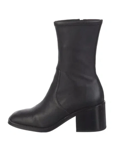 Pre-owned Loeffler Randall Leather Boots In Black