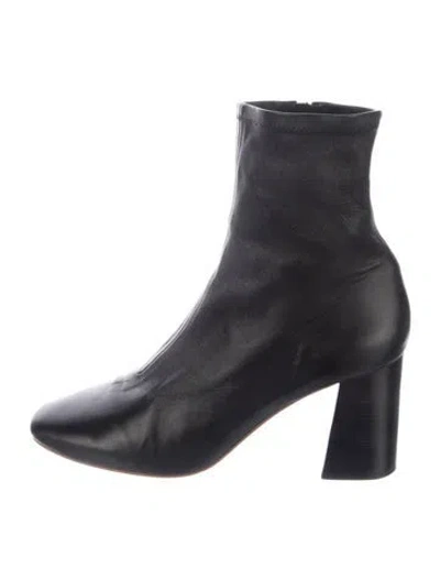 Pre-owned Loeffler Randall Leather Boots In Black