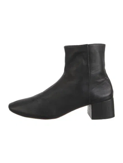 Pre-owned Loeffler Randall Leather Boots In Black