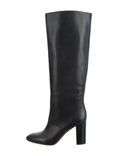 Pre-owned Loeffler Randall Leather Boots In Black