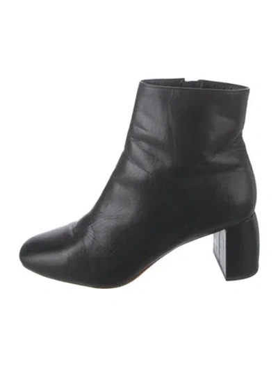 Pre-owned Loeffler Randall Leather Boots In Black