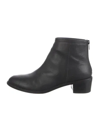 Pre-owned Loeffler Randall Leather Boots In Black