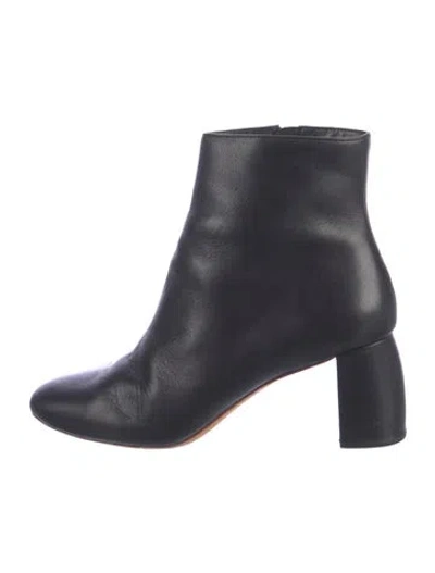 Pre-owned Loeffler Randall Leather Boots In Black
