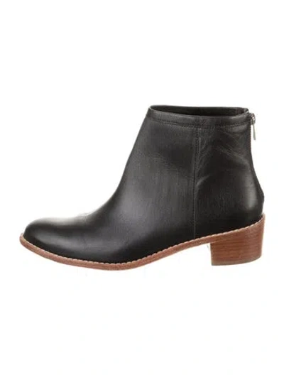 Pre-owned Loeffler Randall Leather Boots In Black