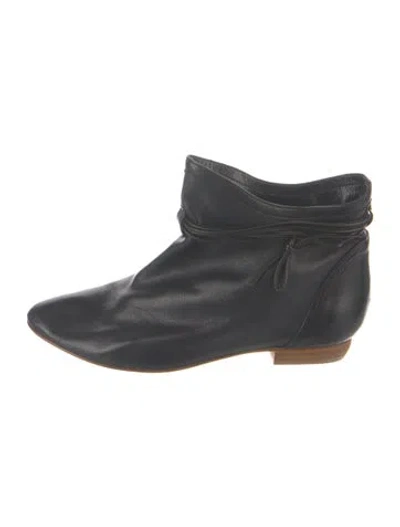 Pre-owned Loeffler Randall Leather Boots In Black