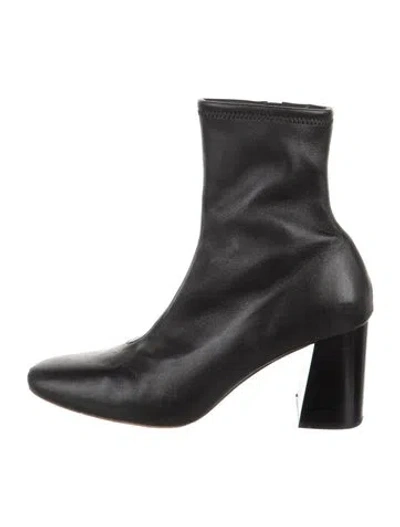 Pre-owned Loeffler Randall Leather Boots In Black