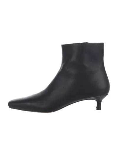 Pre-owned Loeffler Randall Leather Boots In Black