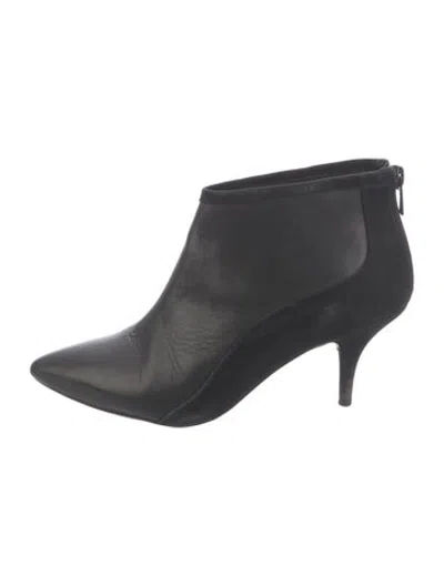 Pre-owned Loeffler Randall Leather Boots In Black