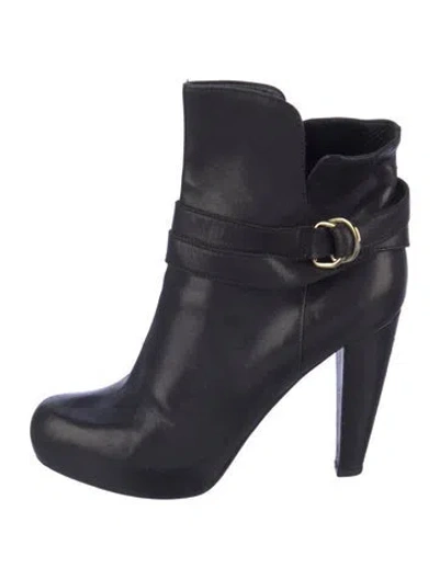 Pre-owned Loeffler Randall Leather Boots In Blue