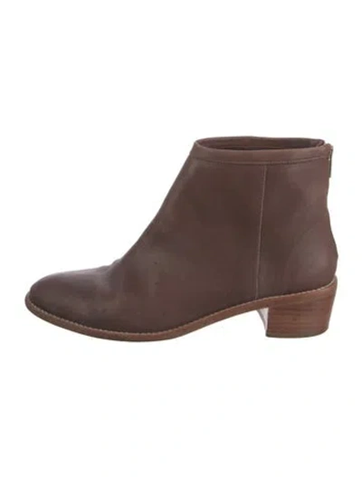 Pre-owned Loeffler Randall Leather Boots In Brown