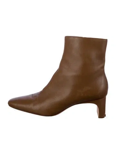 Pre-owned Loeffler Randall Leather Boots In Brown