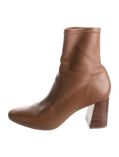Pre-owned Loeffler Randall Leather Boots In Brown