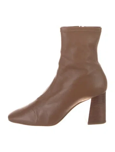 Pre-owned Loeffler Randall Leather Boots In Brown