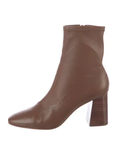 Pre-owned Loeffler Randall Leather Boots In Brown