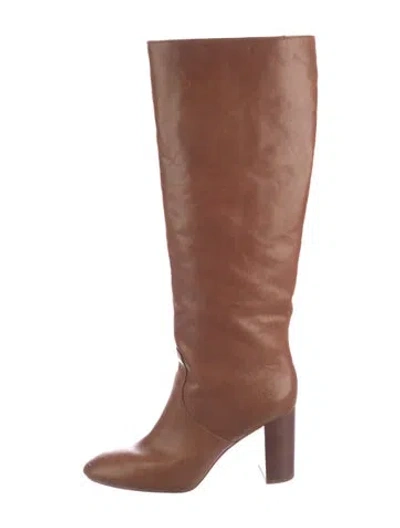 Pre-owned Loeffler Randall Leather Boots In Brown
