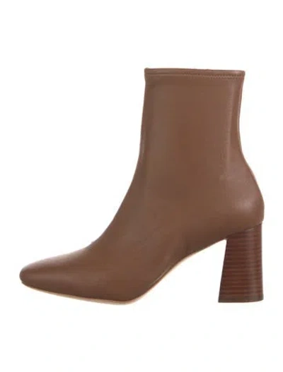 Pre-owned Loeffler Randall Leather Boots In Brown