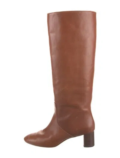 Pre-owned Loeffler Randall Leather Boots In Brown