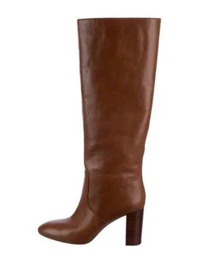 Pre-owned Loeffler Randall Leather Boots In Brown