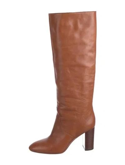 Pre-owned Loeffler Randall Leather Boots In Brown