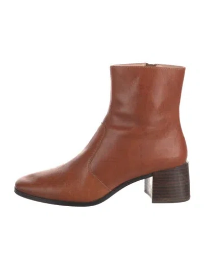 Pre-owned Loeffler Randall Leather Boots In Brown