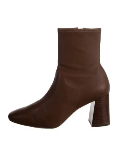 Pre-owned Loeffler Randall Leather Boots In Brown