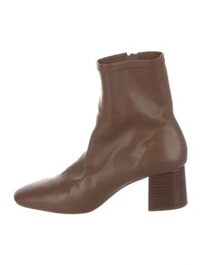 Pre-owned Loeffler Randall Leather Boots In Brown