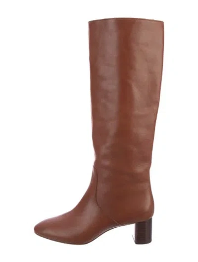 Pre-owned Loeffler Randall Leather Boots In Brown