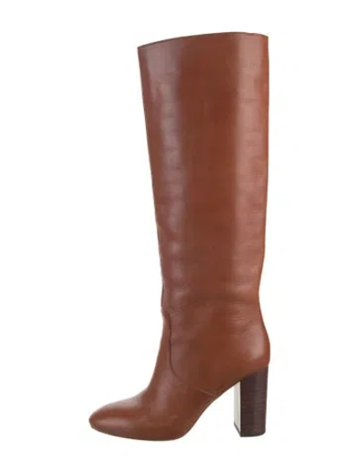 Pre-owned Loeffler Randall Leather Boots In Brown