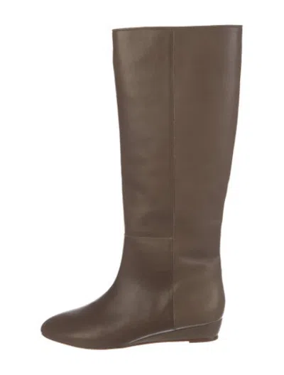 Pre-owned Loeffler Randall Leather Boots In Brown