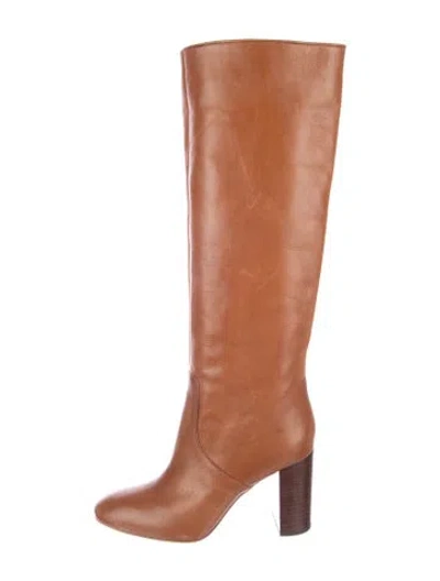 Pre-owned Loeffler Randall Leather Boots In Neutral