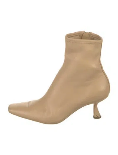 Pre-owned Loeffler Randall Leather Boots In Neutrals