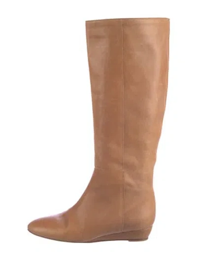 Pre-owned Loeffler Randall Leather Boots In Neutrals