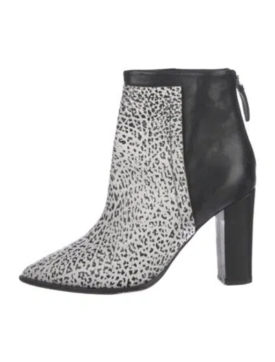 Pre-owned Loeffler Randall Leather Boots In White