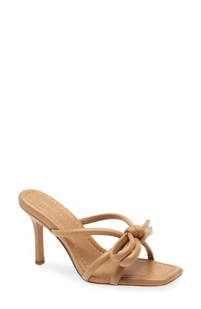 Loeffler Randall Leather Bow Sandal In Brown