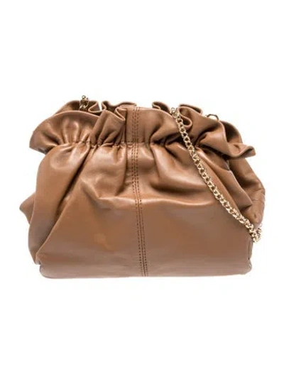 Pre-owned Loeffler Randall Leather Bucket Bag In Brown
