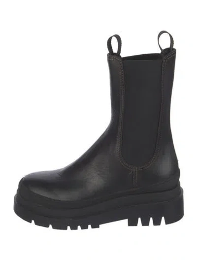 Pre-owned Loeffler Randall Leather Chelsea Boots In Blue