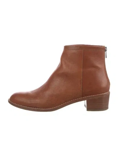 Pre-owned Loeffler Randall Leather Chelsea Boots In Brown